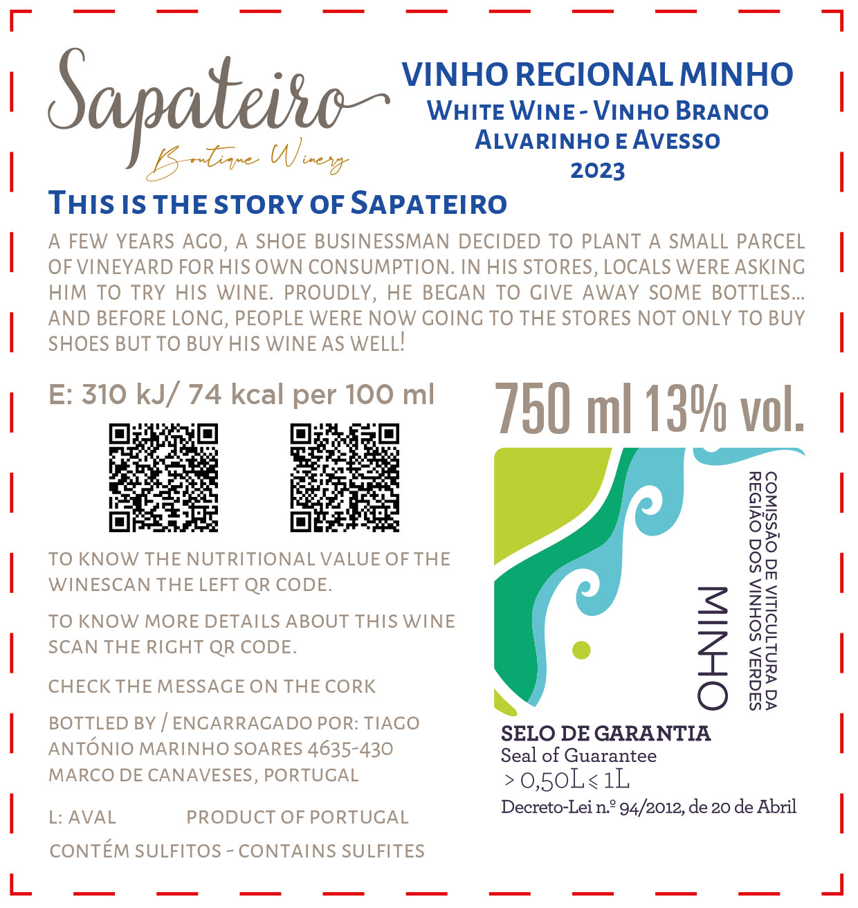 Sapateiro Alvarinho & Avesso